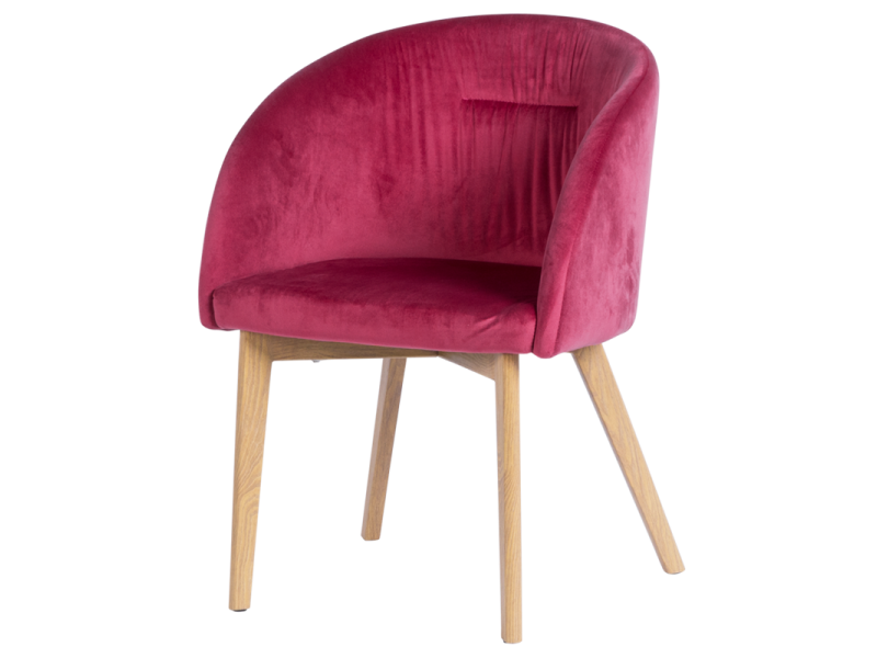 Трапезен стол Carmen 522 - бордо -