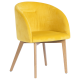 Трапезен стол Carmen 522 - жълт -