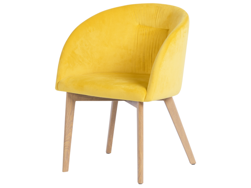 Трапезен стол Carmen 522 - жълт -