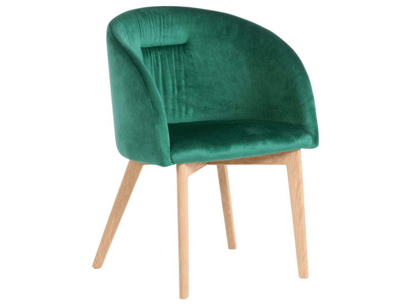 Трапезен стол Carmen 522 - тъмно зелен -