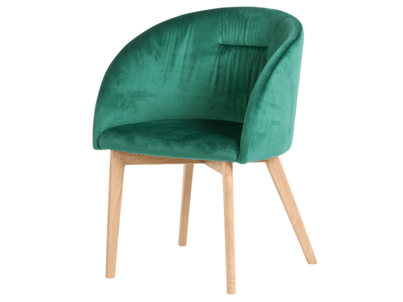 Трапезен стол Carmen 522 - тъмно зелен -