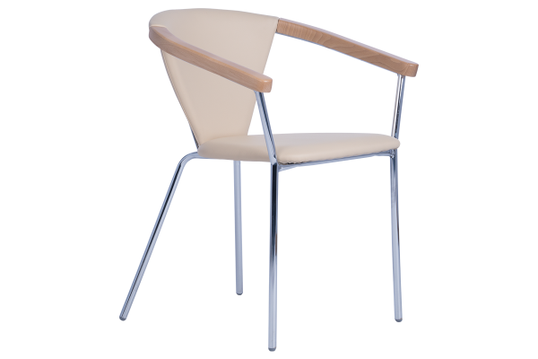 Трапезен стол TANIA - светло бежов N