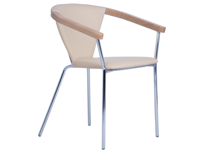 Трапезен стол TANIA - светло бежов N -