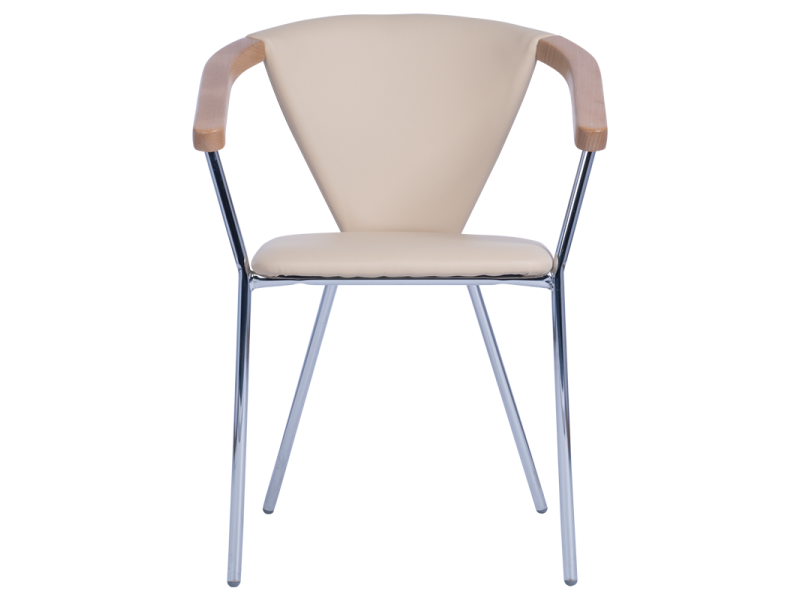 Трапезен стол TANIA - светло бежов N -