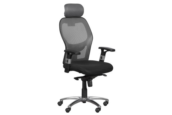 Президентски офис стол Carmen 7520 - черен - сив