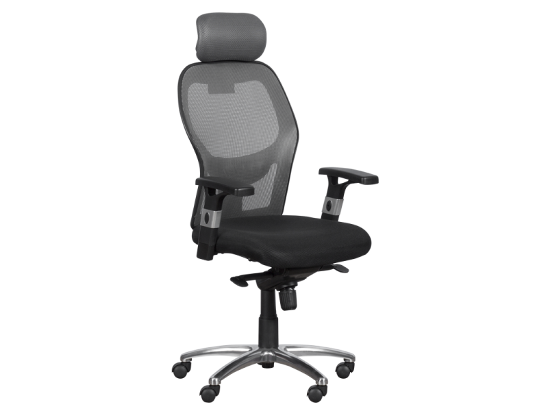 Президентски офис стол Carmen 7520 - черен - сив -