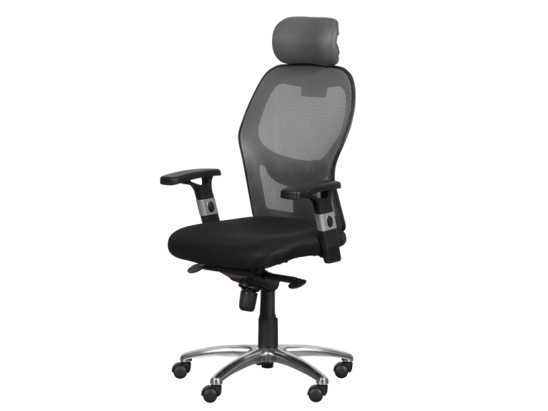 Президентски офис стол Carmen 7520 - черен - сив -