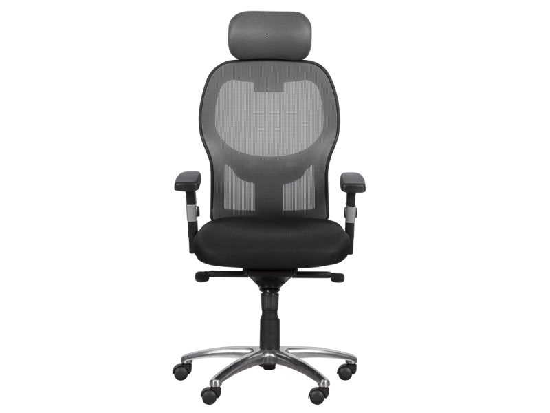 Президентски офис стол Carmen 7520 - черен - сив -