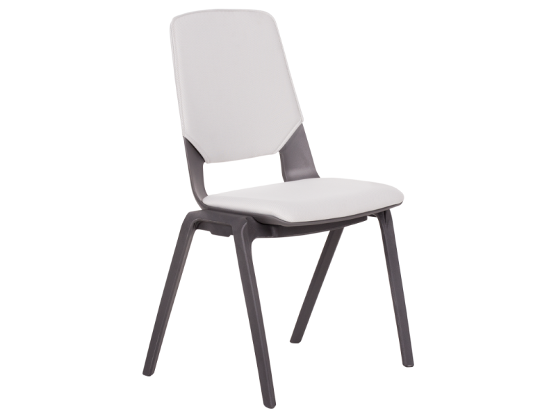 Посетителски стол LIMBER - бял -