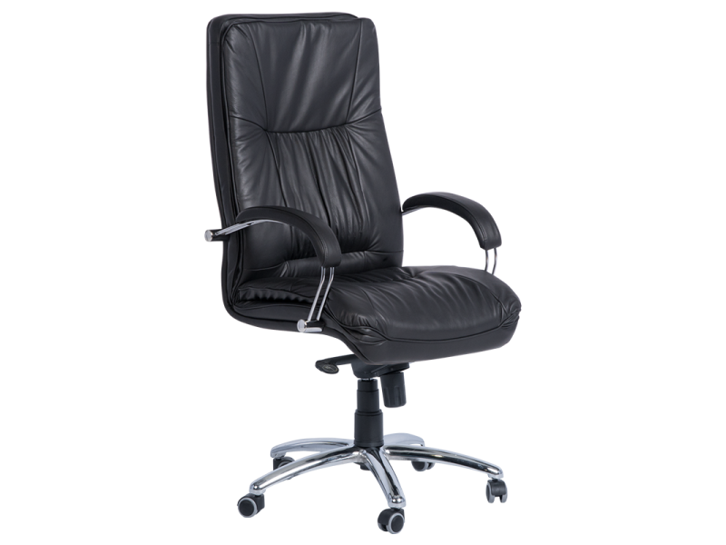 Президентски офис стол PALERMO - черен LUX -