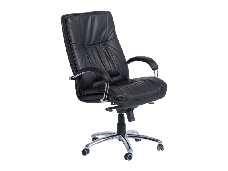 Президентски офис стол PALERMO - черен LUX -