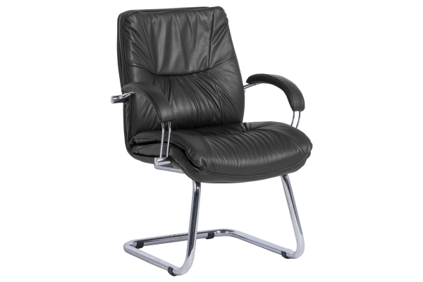 Посетителски стол PARMA - черен LUX