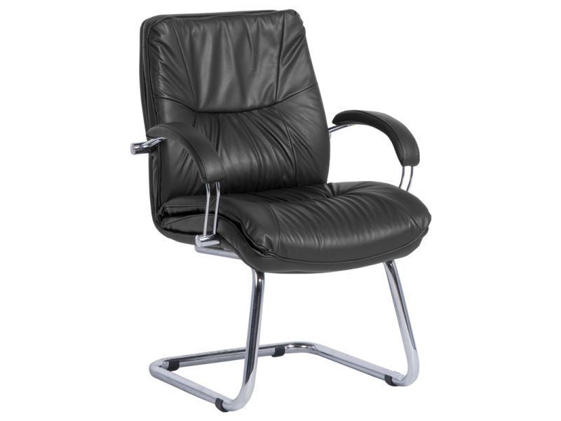 Посетителски стол PARMA - черен LUX -