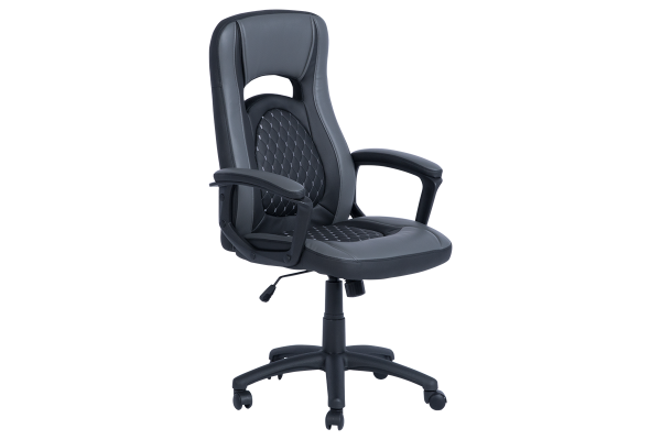 Президентски офис стол Carmen 6095 - сив - черен