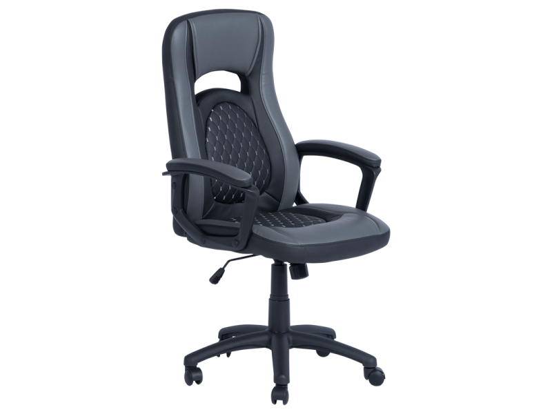 Президентски офис стол Carmen 6095 - сив - черен -