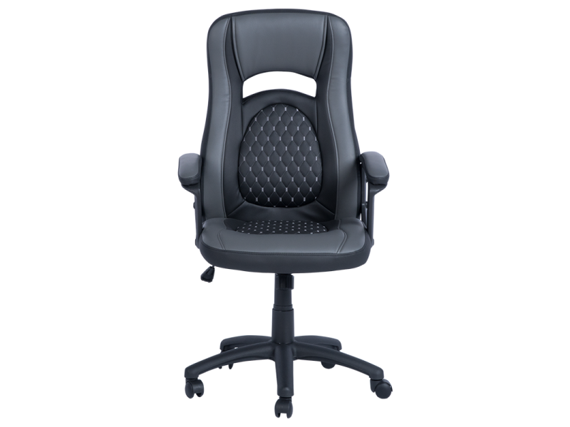 Президентски офис стол Carmen 6095 - сив - черен -