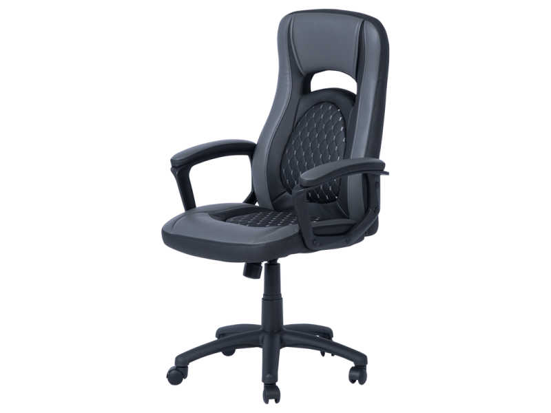 Президентски офис стол Carmen 6095 - сив - черен -