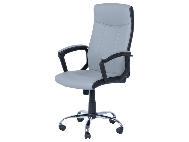 Президентски офис стол Carmen 6098 - сив-черен -