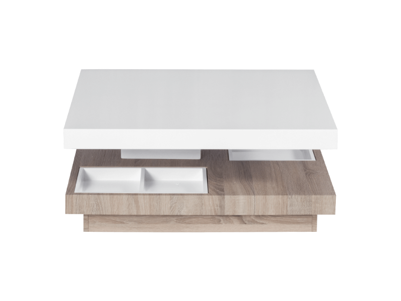 Холна маса DALIA - бяла/ дъб сонома -