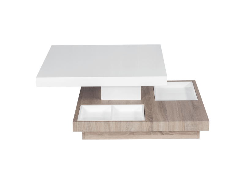 Холна маса DALIA - бяла/ дъб сонома -