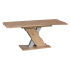 Разтегателна трапезна маса Carmen Exel - дъб артисан/алуминий - Трапезни маси