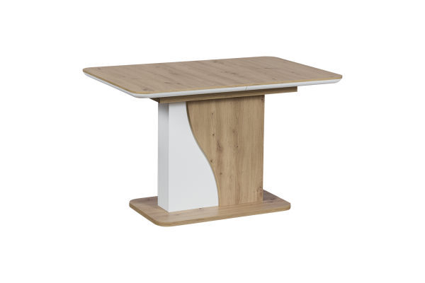 Разтегателна трапезна маса Carmen Sirius - дъб артисан/бял