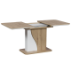 Разтегателна трапезна маса Carmen Sirius - дъб артисан/бял - Трапезни маси