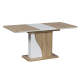 Разтегателна трапезна маса Carmen Sirius - дъб артисан/бял - Трапезни маси