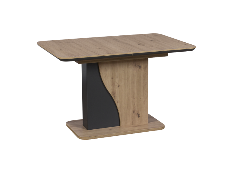 Разтегателна трапезна маса Carmen Sirius - дъб артисан/графит - Трапезни маси