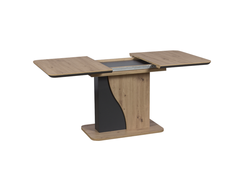 Разтегателна трапезна маса Carmen Sirius - дъб артисан/графит - Трапезни маси