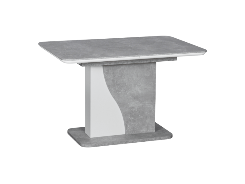 Разтегателна трапезна маса SIRIUS - бял / бетон -