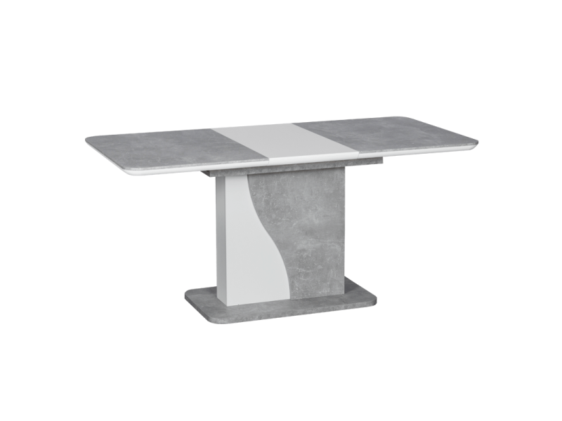 Разтегателна трапезна маса SIRIUS - бял / бетон -