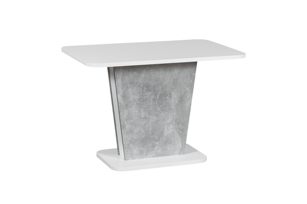 Разтегателна трапезна маса Carmen Calypso - бял/бетон