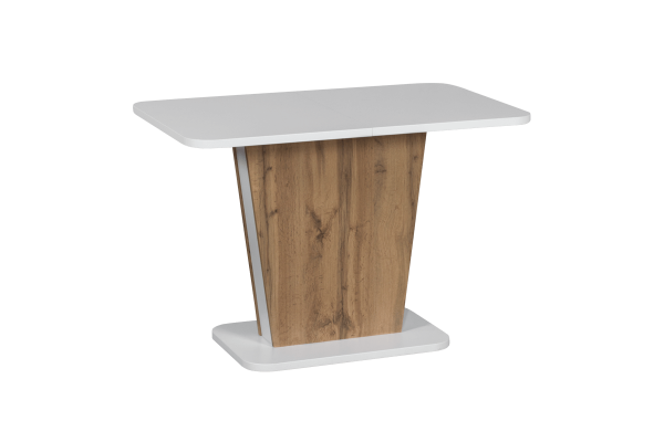 Разтегателна трапезна маса Carmen Calypso T - дъб вотан/бял