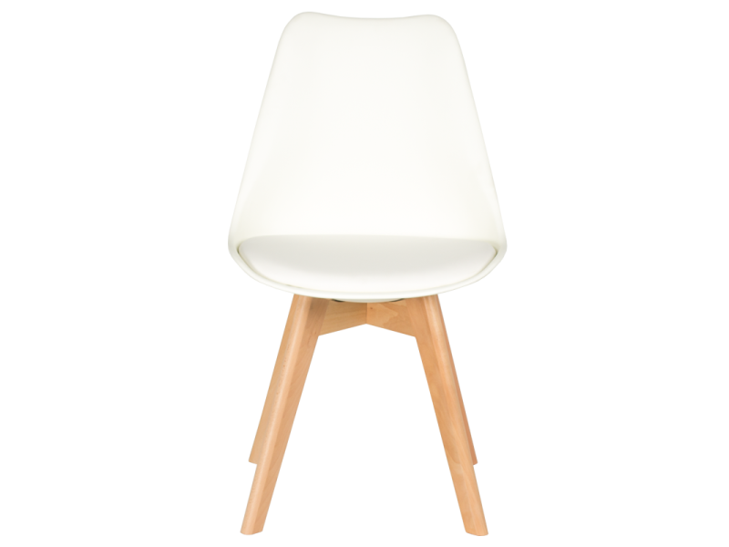 Трапезен стол Carmen 9958 B - бял -