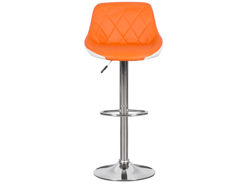 Бар стол Carmen 3080 - оранжево - бял -