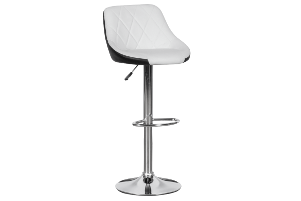 Бар стол Carmen 3080 - бяло - черен