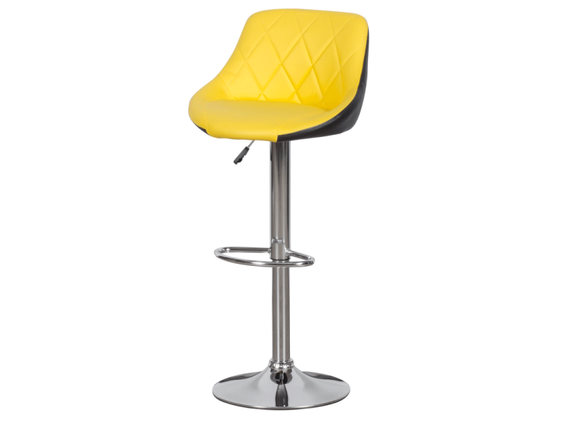 Бар стол Carmen 3080 - жълто - черен -