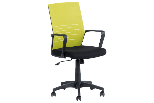 Работен офис стол Carmen 7041 - черен - зелен