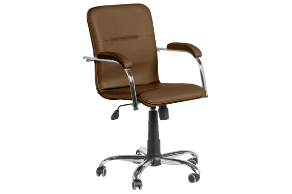 Работен офис стол SAMBA RC - тъмно кафяв SC