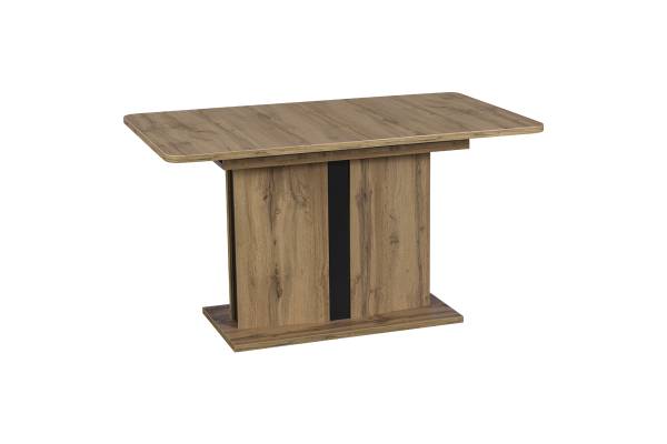 Разтегателна трапезна маса Carmen Odysseus - дъб вотан/черен