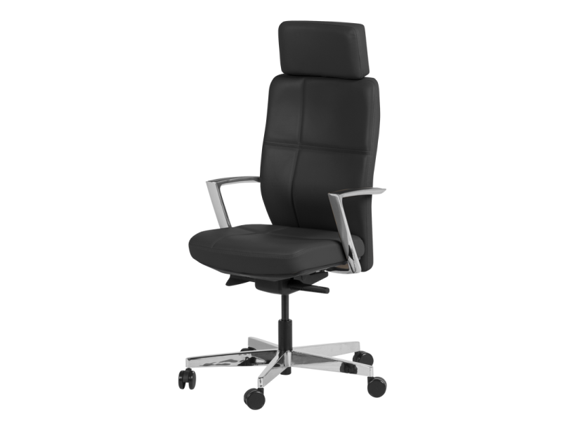 Президентски офис стол SAHARA - черен LUX -