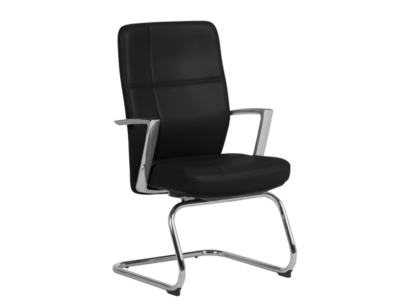 Посетителски стол SIENA - черен LUX -