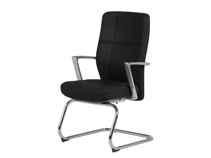 Посетителски стол SIENA - черен LUX -