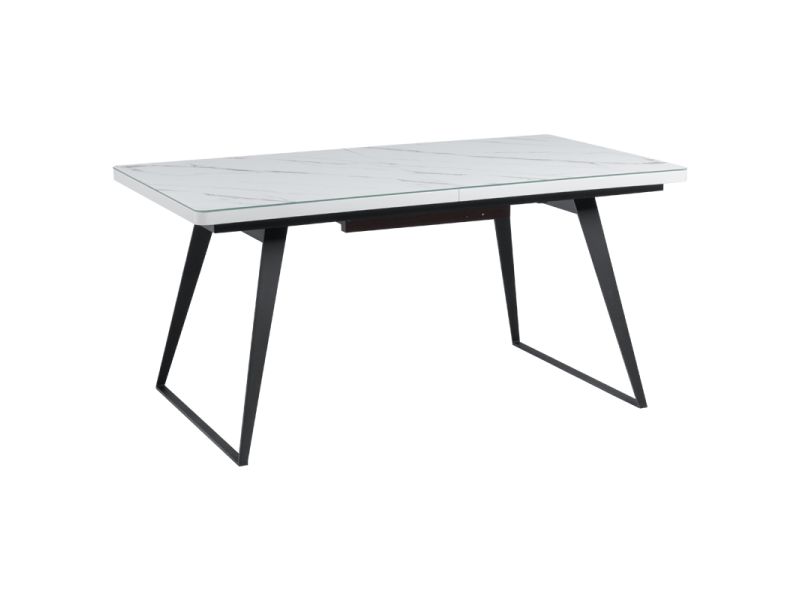 Разтегателна трапезна маса Carmen Sara L - бяла - Трапезни маси