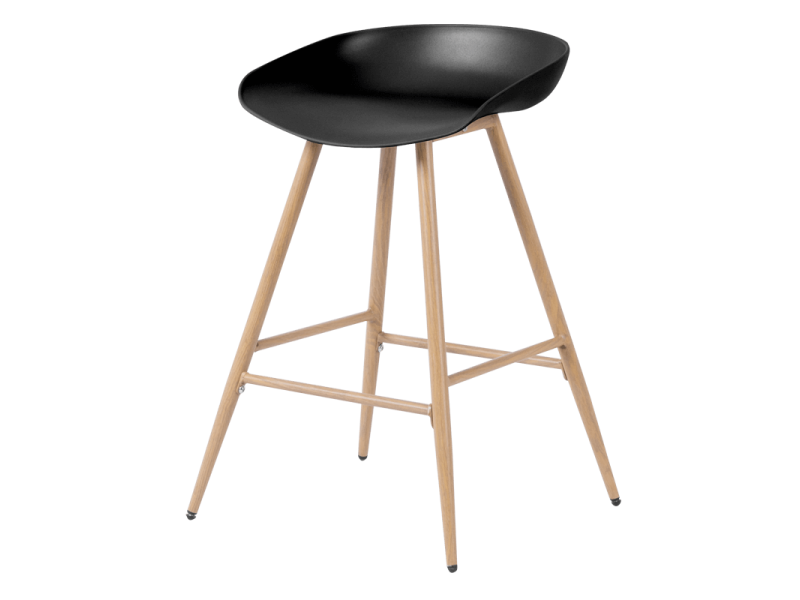 Бар стол Carmen 3086 - черен -