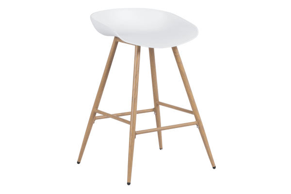 Бар стол Carmen 3086 - бял