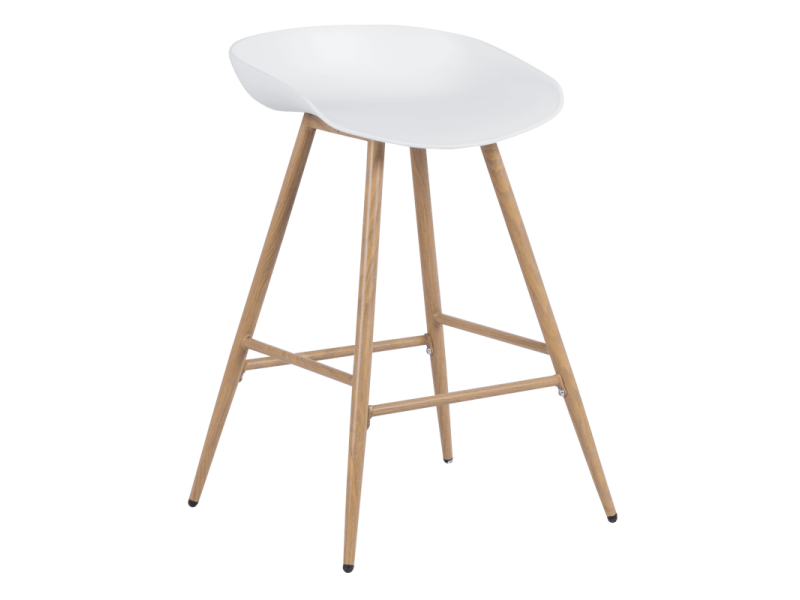 Бар стол Carmen 3086 - бял -
