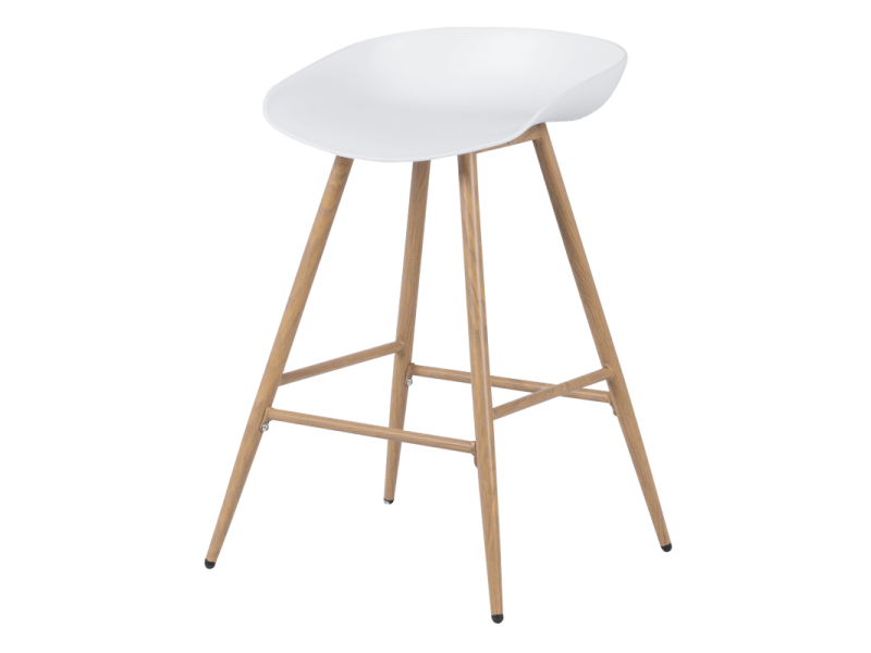 Бар стол Carmen 3086 - бял -