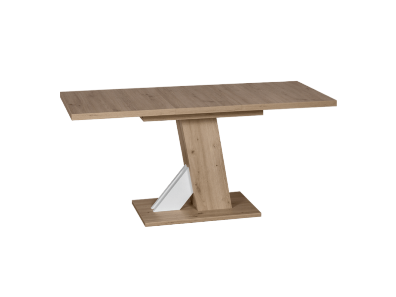 Разтегателна трапезна маса Carmen LUSSO - дъб артисан / бял - Трапезни маси